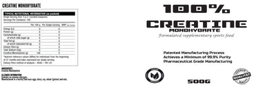 PARAGON - 100% CREATINE MONOHYDRATE